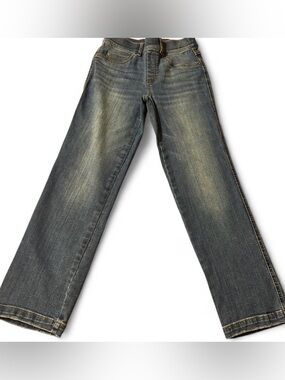 SPANX Women's Straight-Leg Jeans in Washed Blue-Gray